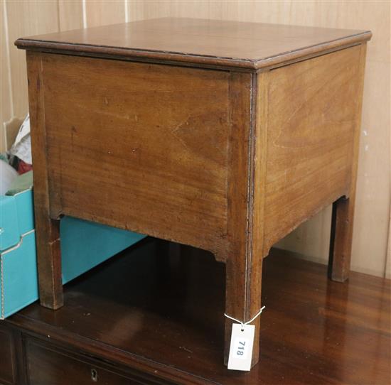 A late George III commode W.45.5cm